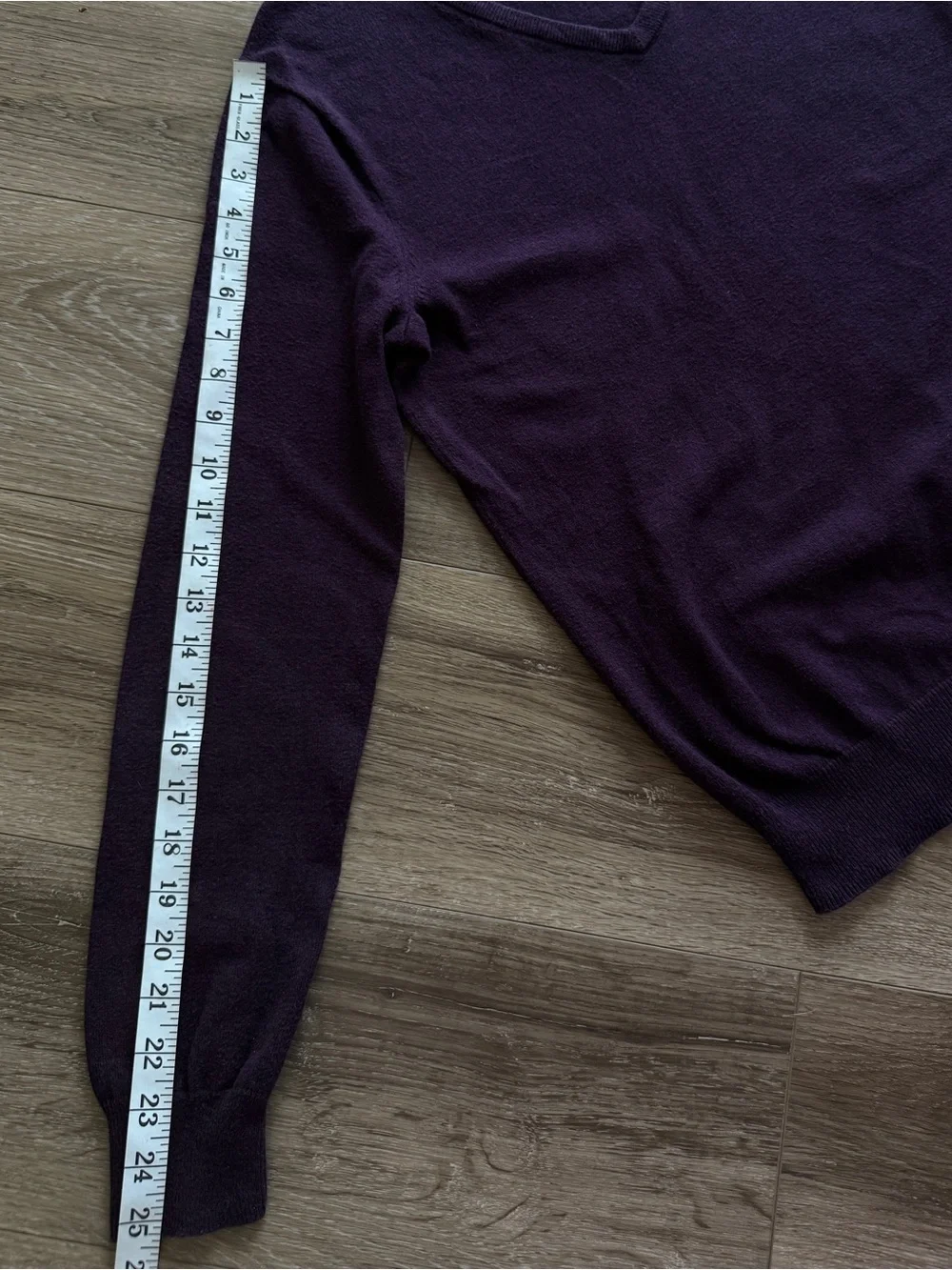 J. Crew Men’s V-Neck‎ Sweater in Plum